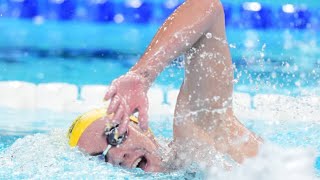 Ariarne Titmus Wins Second Consecutive Gold in 400M Freestyle Ahead of McIntosh amp Ledecky at paris [upl. by Ateinotna]