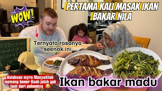 Masak ikan bakar madu  seharian di bikin ketawa terus sama myra 😂 [upl. by Shantee159]