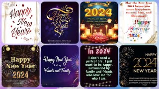 2024 WISHES COLLECTION  HAPPY NEW YEAR 2024 NEW YEAR DP PHOTOPICIMAGEWALLPAPERSTATUSDPZVIDEO [upl. by Negeam]