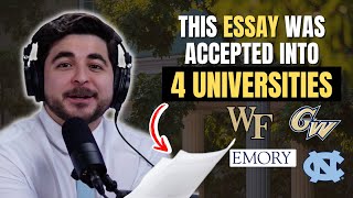 This essay helped me get accepted into UNC Emory Wake Forest y George Washington University [upl. by Ennovoj]