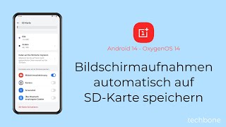 Bildschirmaufnahmen automatisch auf SDKarte speichern  OnePlus Android 14  OxygenOS 14 [upl. by Olympium886]