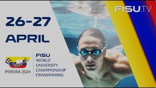 400m Surface Men FISU World University Championship Finswimming 2024 – Pereira  Colombia [upl. by Treva]