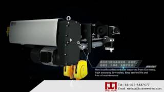 3D Animation of Electric Rope Hoist ND [upl. by Weig624]