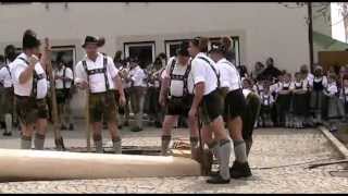 Burgberg Maibaumaufstellung und Maifest  Oberallgäu [upl. by Berti]