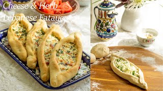 Lebanese Cheese Fatayer for Breakfast or Brunch  Lebanese Fatayer  Easy Family Recipe  فطاير [upl. by Alleras]