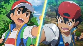 POKEMON BATTLE ANIME ASH VS MOVIE ASH [upl. by Abbotsen847]