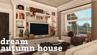 building my dream AUTUMN house part 2  interior  in bloxburg [upl. by Harias]