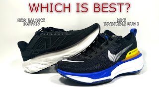 Comparing the Nike Invincible Run 3 vs New Balance 1080v13 [upl. by Aisile]