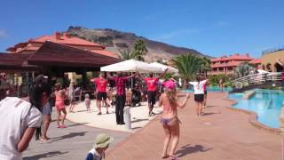 Pestana Porto Santo hotel resort lunch time flash dance by animation team plus guests [upl. by Mccarthy]