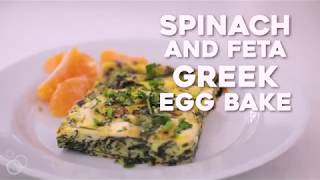 Greek Egg Bake with Spinach and Feta Recipe [upl. by Col314]