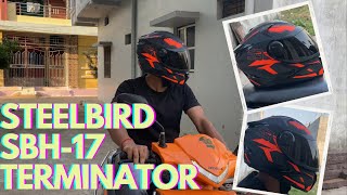 Steelbird SBH17 Terminator ISI Certified  Steelbird Helmet ⛑️ [upl. by Eissel]