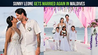 Sunny Leone Second Wedding With Daniel Weber In Front Of Her 3 Children [upl. by Wettam887]