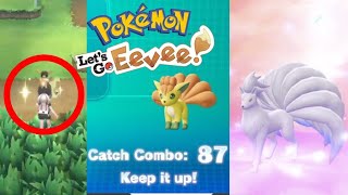 INSANE SHINY LUCK IN POKEMON LETS GO  Shiny Ninetales Evolution [upl. by Twum]