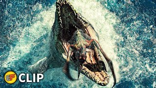 Pterosaur Attack Scene  Jurassic World 2015 Movie Clip HD 4K [upl. by Nawud]