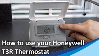 How to use your Honeywell T3R Thermostat [upl. by Herahab]