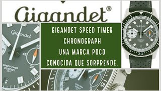 Gigandet speed timer Chronograph Una marca poco conocida que sorprende [upl. by Yeldnarb729]