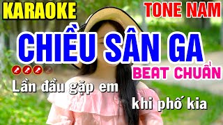 CHIỀU SÂN GA Karaoke Tone Nam  Mai Phạm Karaoke [upl. by Gothard640]