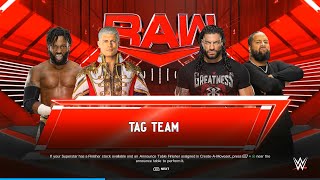 FULLMATCH ALEXANDER amp CHODY RHODES VS JIMMY USO amp THE BIG DOGTAG TEAM WWE RAW 2024 [upl. by Ysnap]