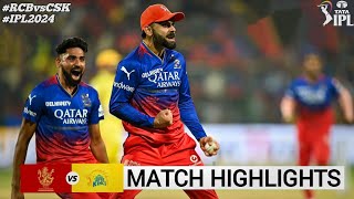 RCB vs CSK 68th Match IPL 2024 Highlights  IPL Highlights 2024  Cricket ipl 2024 highlights today [upl. by Atul]