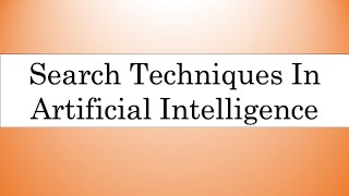 Search Techniques in Artificial Intelligence Bangla [upl. by Halas]