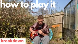 How To Play Tom Misch Quarantine Session 2  Cranes in the Sky guitar lesson [upl. by Ynatirb159]