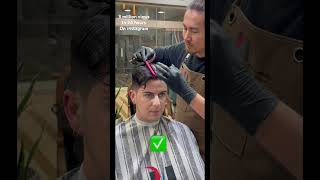 How to make the middle partition barber menshaircut hairstyle hairtransformation [upl. by Earissed]