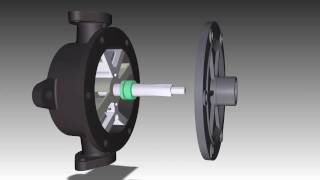 Hand water pump disassembly visualisation [upl. by Nazario930]