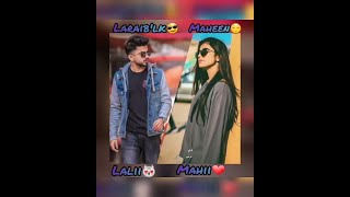 laraib khalid and maheen obaid vm bollywood mashup best cute video couple goal 💕💕 [upl. by Eniamrehc]