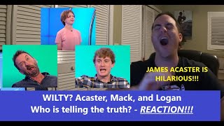 Americans React  WILTY  James Acaster Lee Mack and Gabby Logan  REACTION [upl. by Flam]