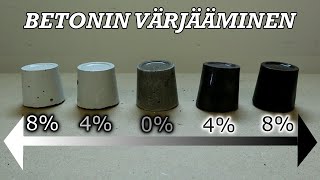 Betonin Värjääminen Uula Väripigmenteillä  Pate Testaa [upl. by Jacie]