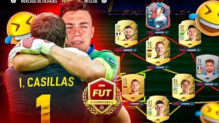 Usando PLANTILLA FULL PORTEROS en FUT CHAMPIONS hasta que gane 1 partido FIFA22 [upl. by Nannarb]