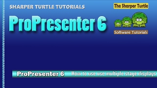 ProPresenter 6  How to use multiple stage displays [upl. by Cally709]