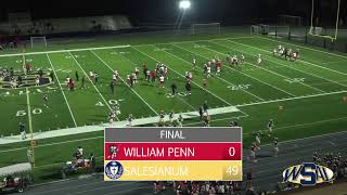 Salesianum Varsity Football vs William Penn HS [upl. by Anirahtak]