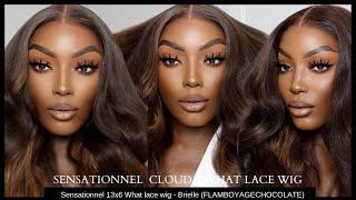 SENSATIONNEL WHAT LACE  hd 13x6 wig  brielle flamboyage chocolate  AsiaDior Monēt [upl. by Ylra444]