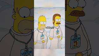 Homer and Ned met God☁️ shorts [upl. by Stoffel289]