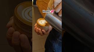 Heart 💞 Three Layer Heart Tulip Heart coffee latteart heart tulip [upl. by Papst]