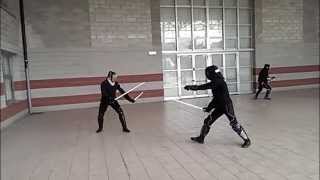 Sword and Dagger Sparring  Paolo Tassinari vs Riccardo Rudilosso [upl. by Darrin]