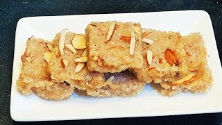 नारळाच्या वड्या  How To Make Narali Vadi  Coconut Burfi Recipe  MadhurasRecipe [upl. by Novej]