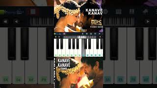 Kanave kanave song  piano  vikram easy keyboard  anirudh shorts ytshorts viral piano love [upl. by Korb]