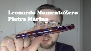 Leonardo MomentoZero Pietra Marina Fountain Pen Review [upl. by Georgiana]