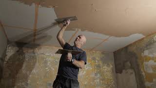 Plastering a ceiling [upl. by Longwood]