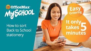 OfficeMax MySchool  Back to School Easy Ordering video [upl. by Suzzy]