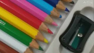 doms colour pencils reviewcolourdomspencilsshorts [upl. by Berfield]