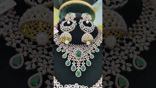 Green Stone Necklace Set for Bridal Women  Function  Lora Lounge Tirupati [upl. by Baptiste]