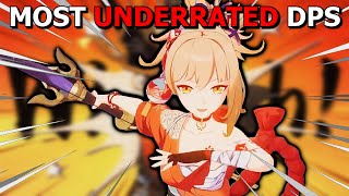 Most UNDERRATED DPS In Genshin Impact  UPDATED Yoimiya Guide 2024 [upl. by Nanice]