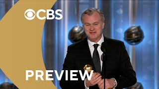 Christopher Nolan Wins Best Director  Golden Globes [upl. by Anitsrhc]