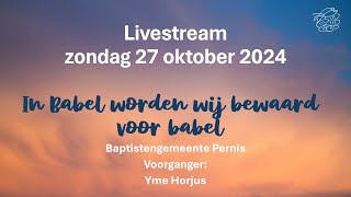 Baptistengemeente Pernis In Babel worden wij bewaard [upl. by Portland]