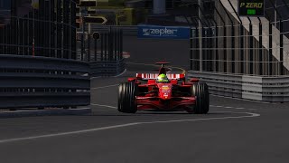 monaco hot lap ferrari f2008 113399 [upl. by Radnaxela828]