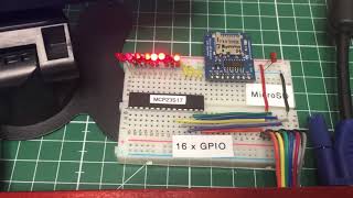 Controlling GPIO pins over SPI from a Gigatron [upl. by Mulcahy]