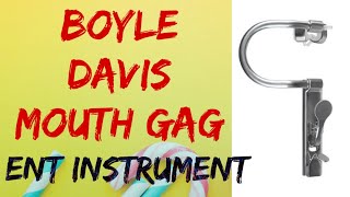 Boyle Davis mouth gagENT surgical instrument🫰❤️ [upl. by Annahsar]